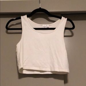 White crop top